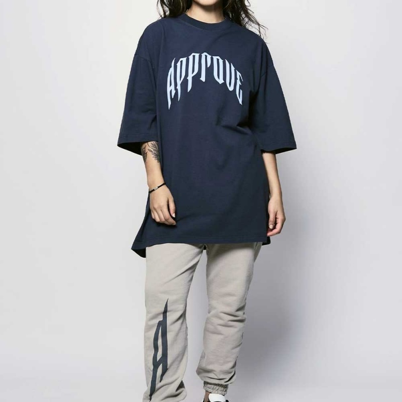 Camiseta Approve Beyond Lines Oversized Cinza