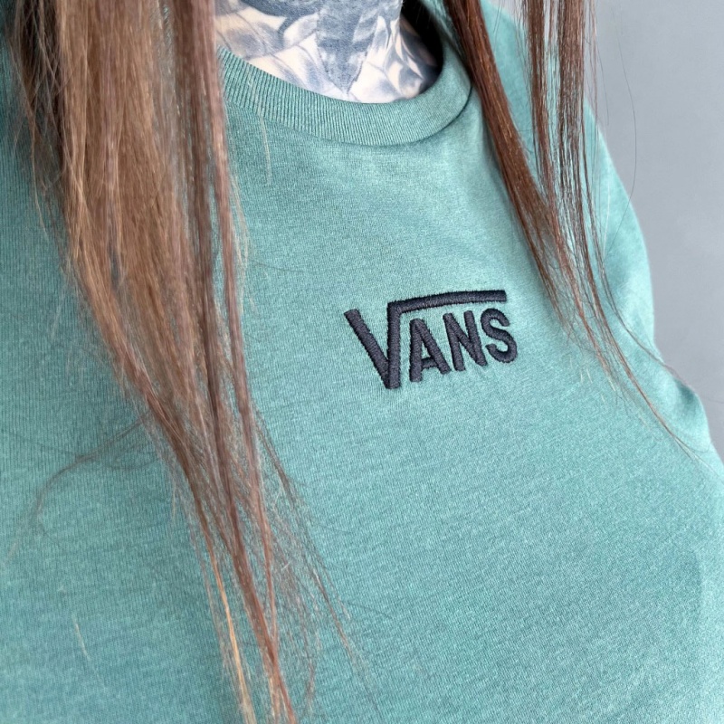 Blusa Vans Flying V Crew Crop II Verde