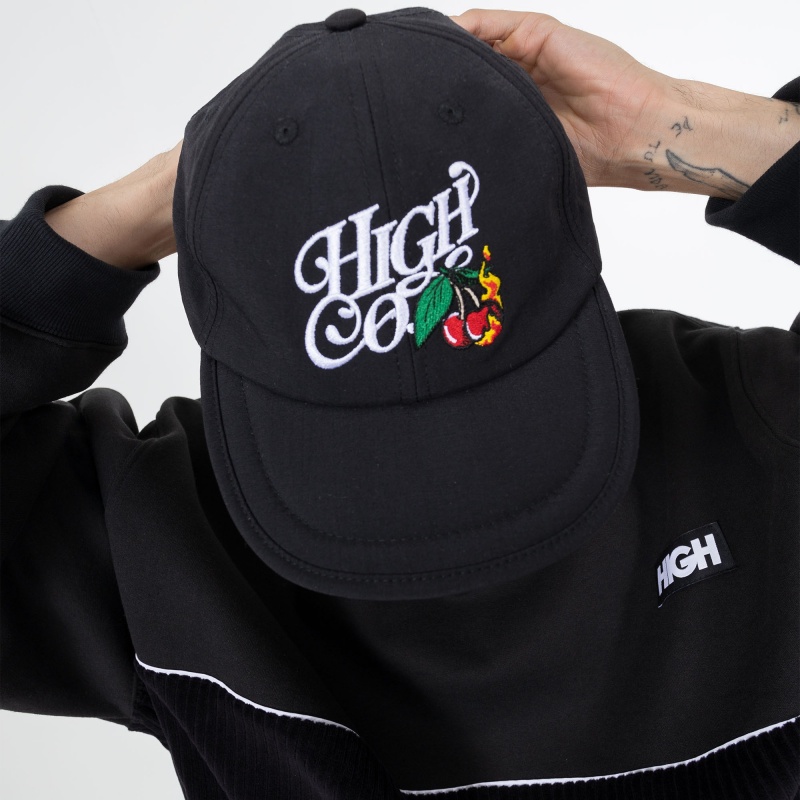 Bon High Cherry 6 Panel Preto