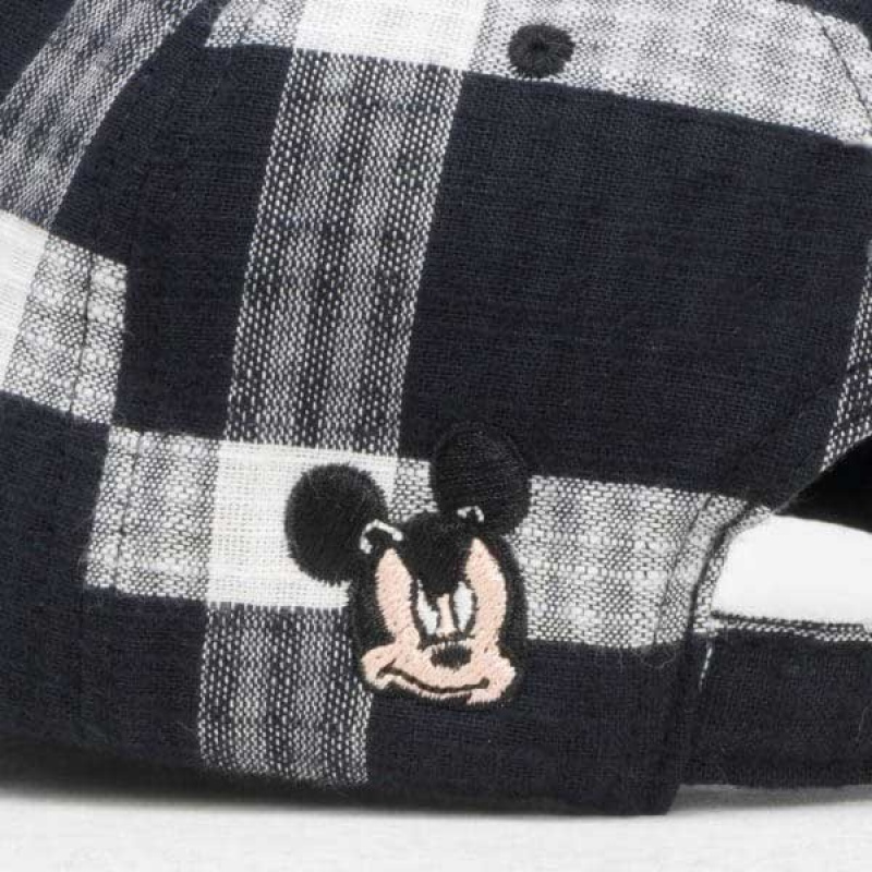 Bon High Plaid Polo Hat Disney Preto