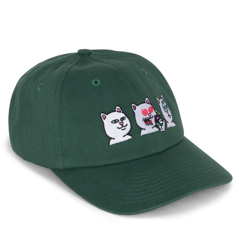 Bon Ripndip Dad Hat Shroom Diet Verde