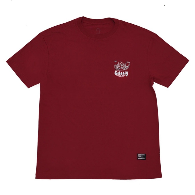 Camiseta Grizzly By The Slice Vermelho