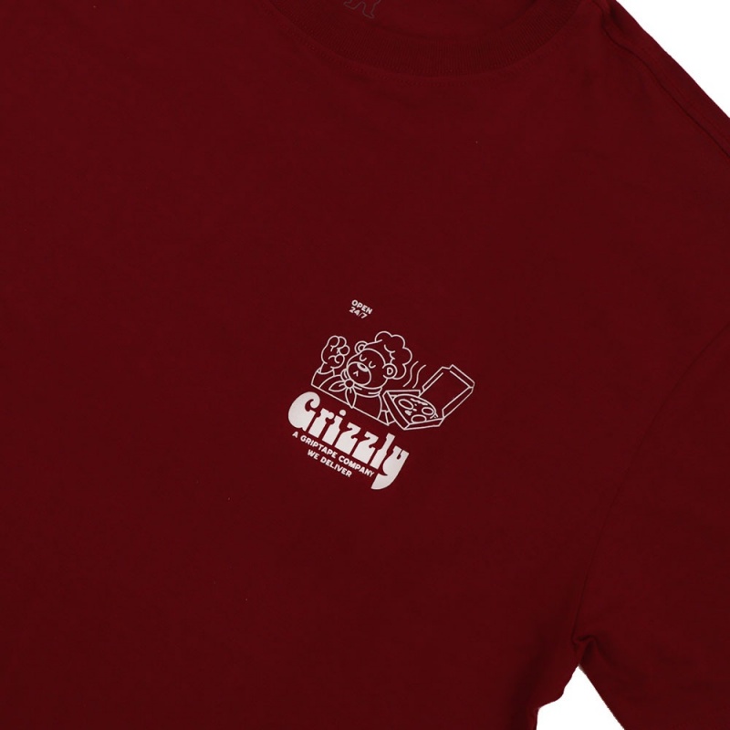 Camiseta Grizzly By The Slice Vermelho