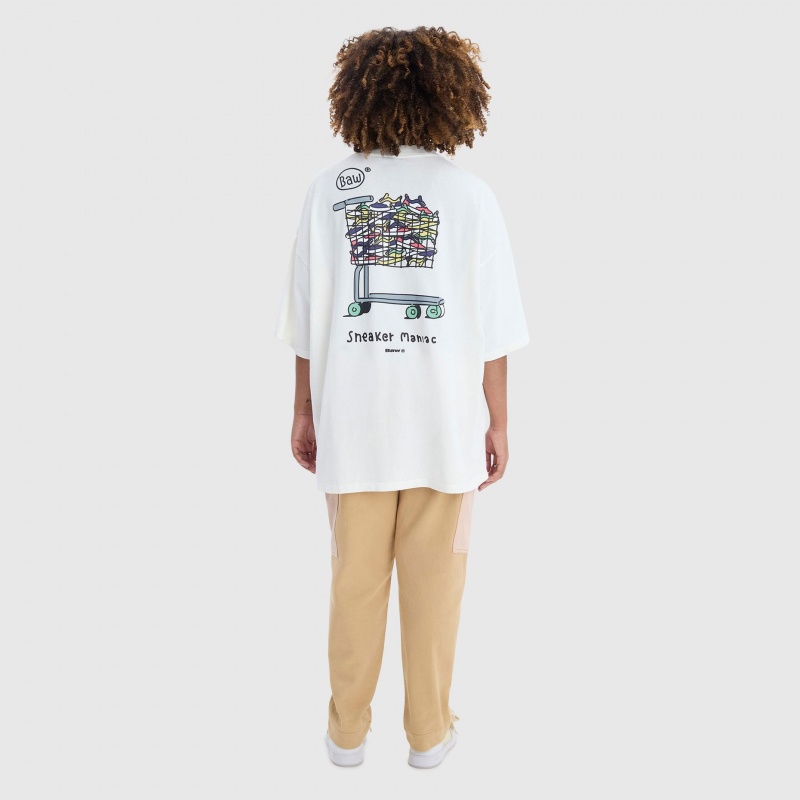 Camiseta Baw Oversized Market Maniac Bege