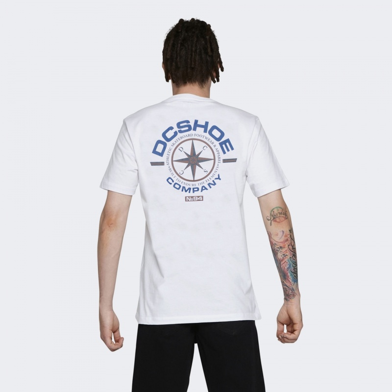 Camiseta Dc Shoes No 94 Worker Compass Branco