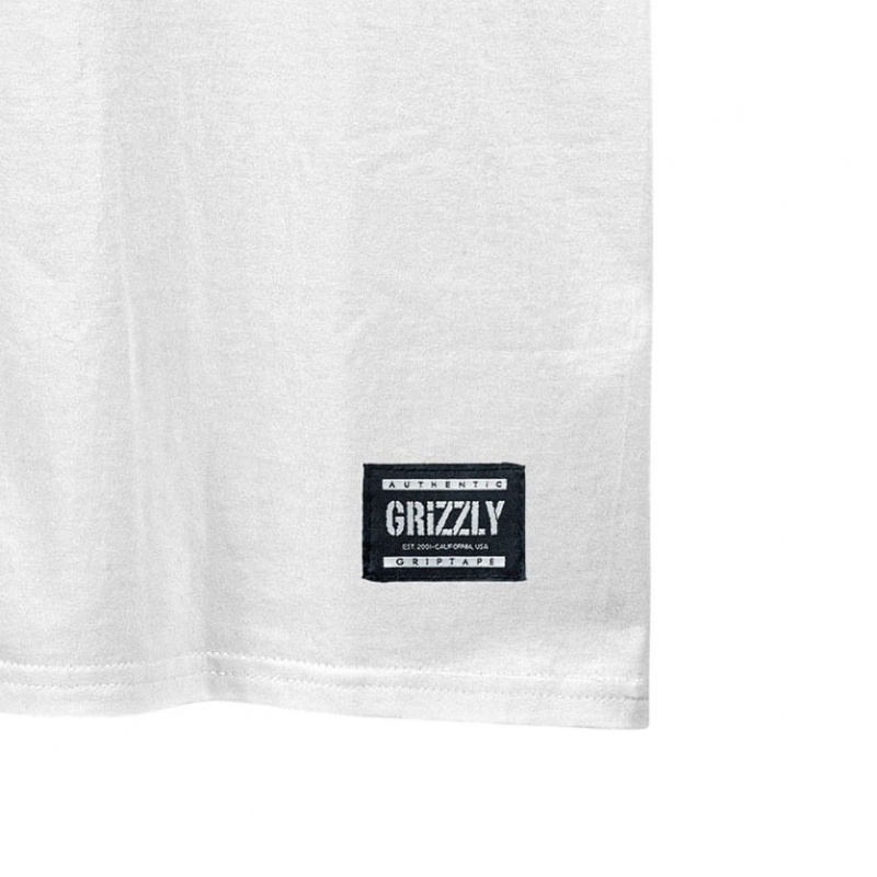 Camiseta Grizzly Local Pusher Branco