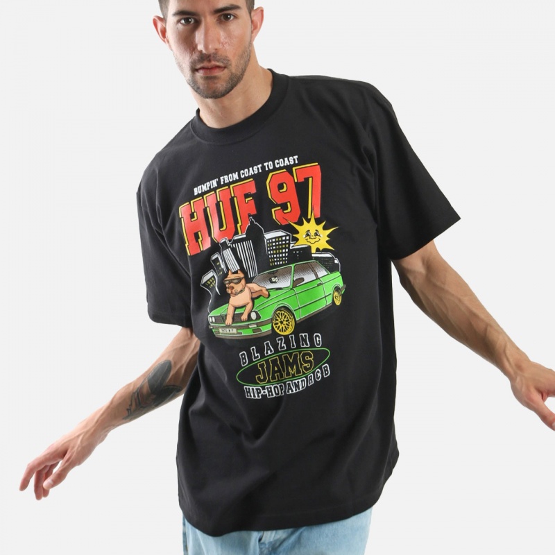 Camiseta Huf Blazing Jams Preto