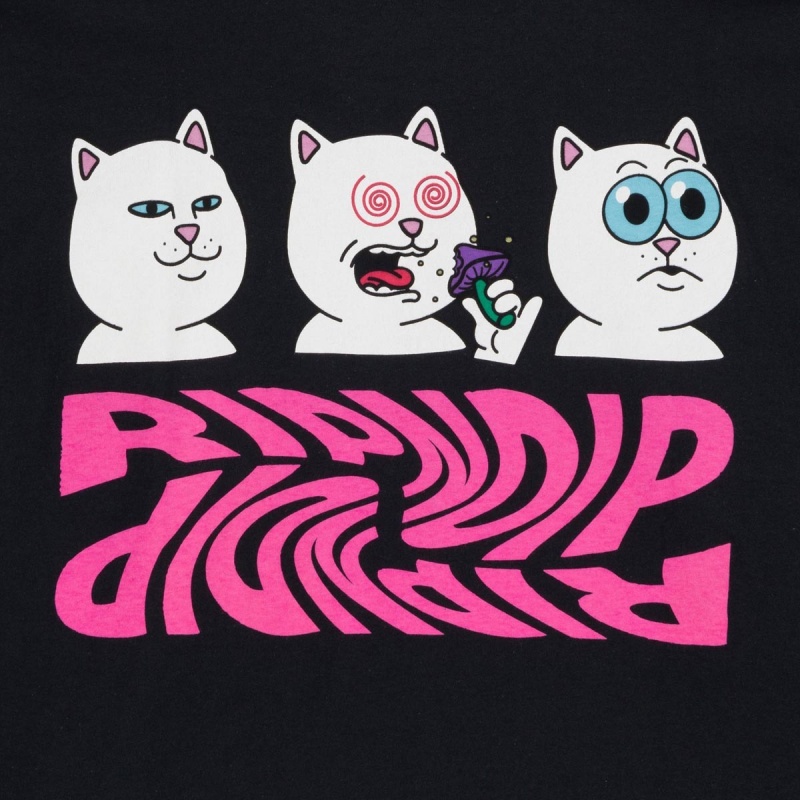 Camiseta Manga Longa Ripndip Shroom Diet Preto