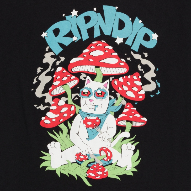 Camiseta Ripndip Shroom Buffet Preto