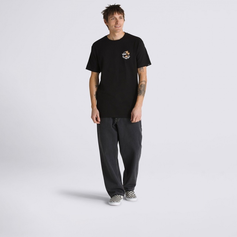 Camiseta Vans Mini Dual Palm II Preto