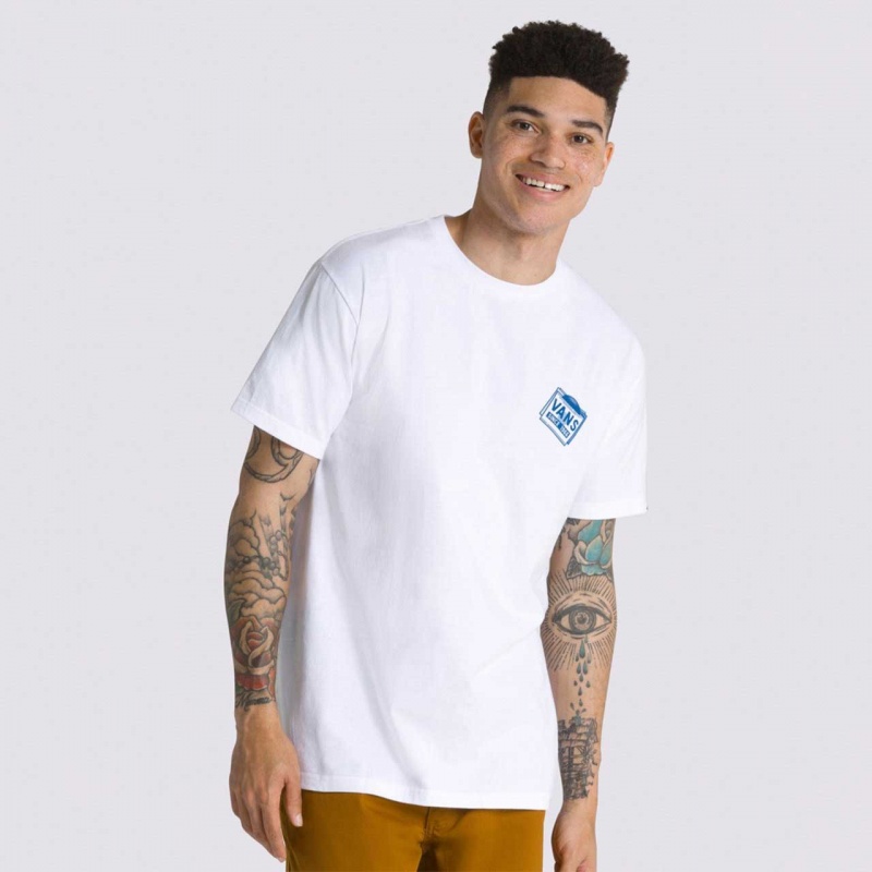 Camiseta Vans Record Lab Branco