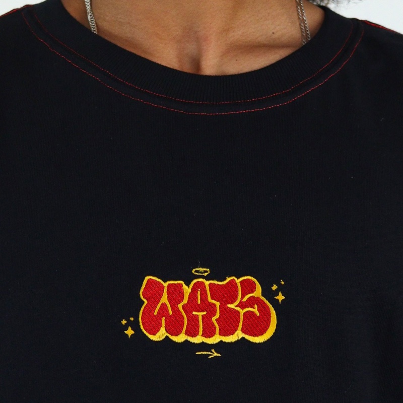 Camiseta Wats Oversized Bomb Preto