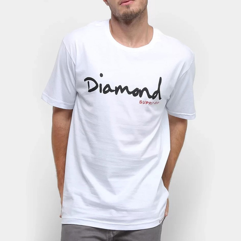 Camiseta Diamond Og Script Branco