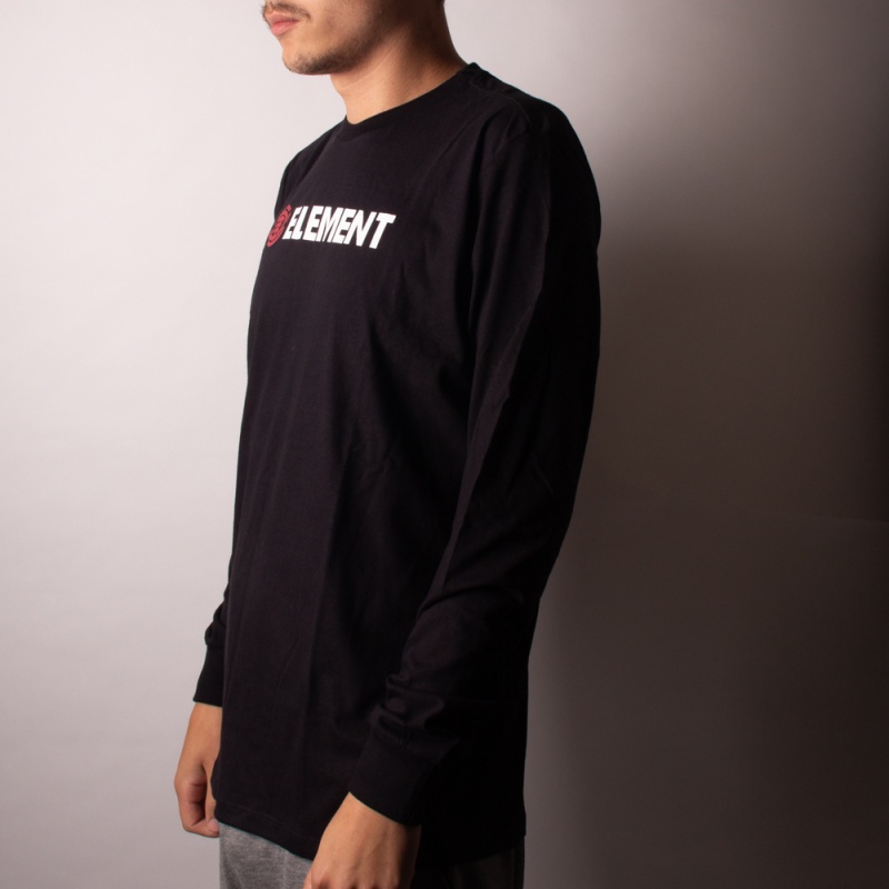 Camiseta Manga Longa Element Blazin Preto