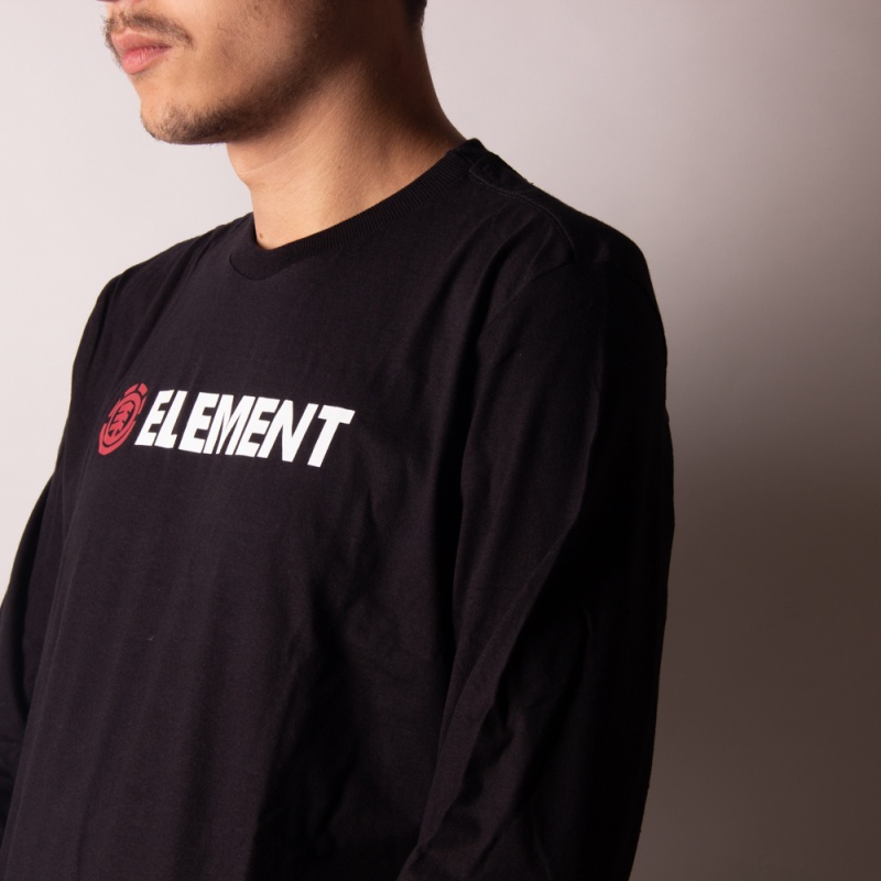 Camiseta Manga Longa Element Blazin Preto