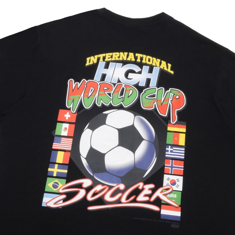 Camiseta Manga Longa High Soccer Preto