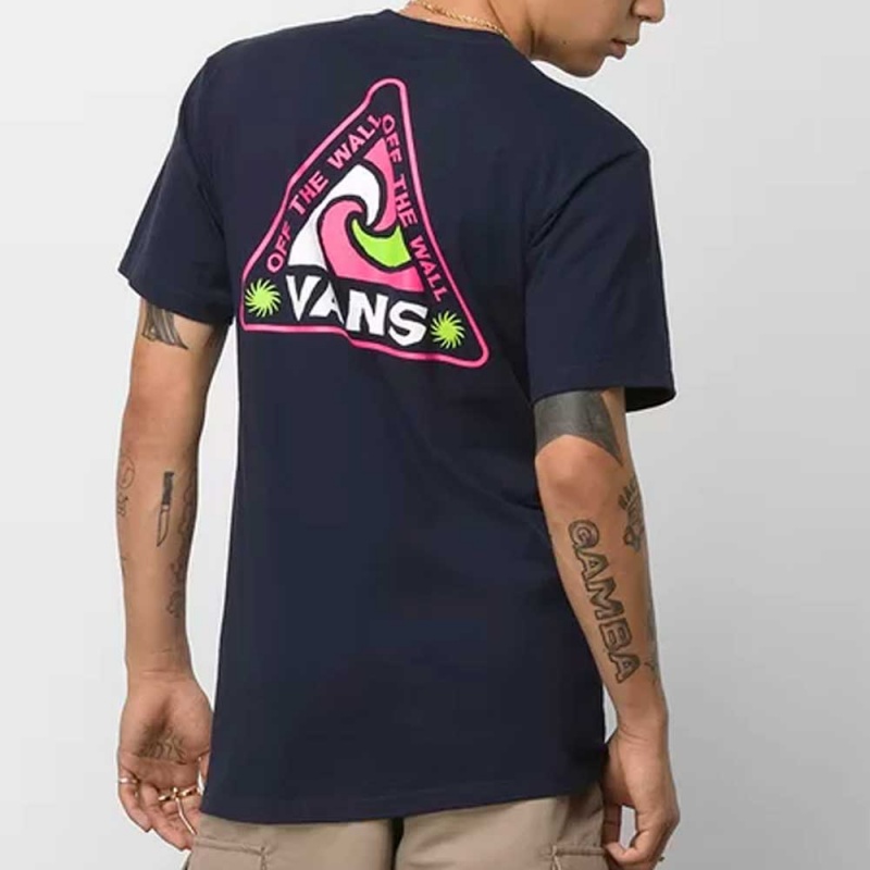 Camiseta Vans Summer Camp Azul Escuro