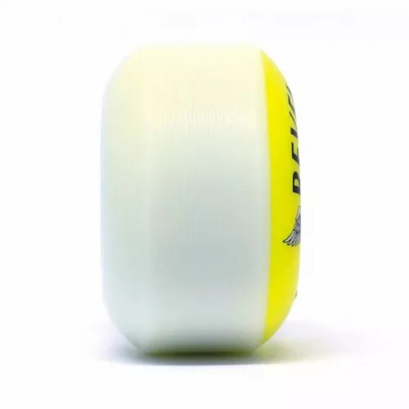 Roda Revenge 54mm Branco Amarelo