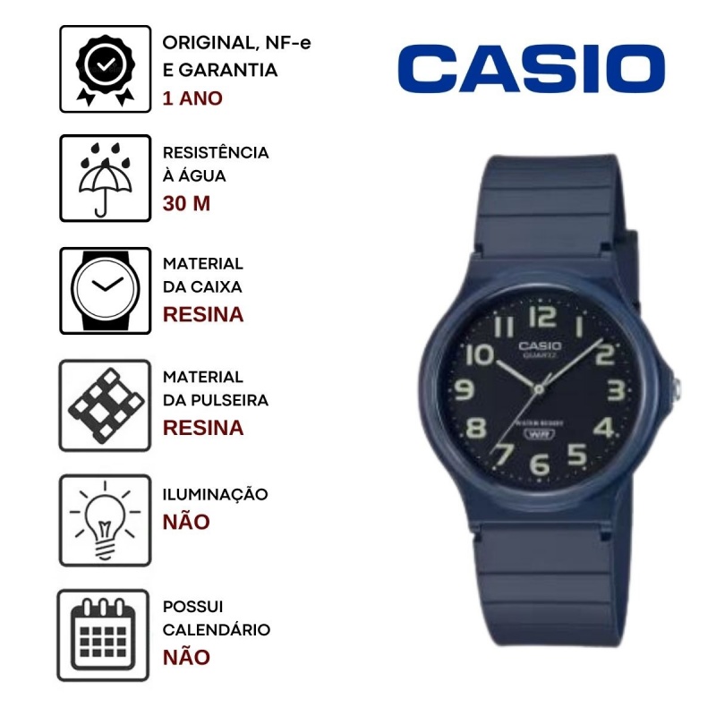 Relgio Casio Mq-24UC-2BDF-SC Azul