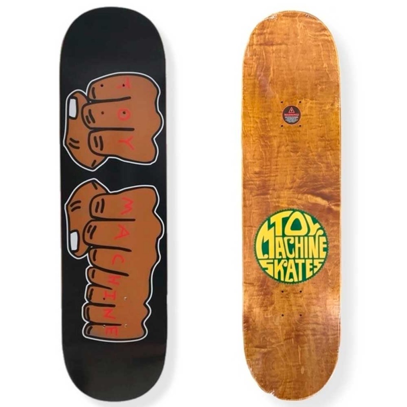 SHAPE TOY MACHINE 8.25 FISTS DECK PRETO