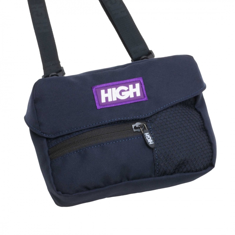 Pochete High Shoulder Bag Diagonal Azul