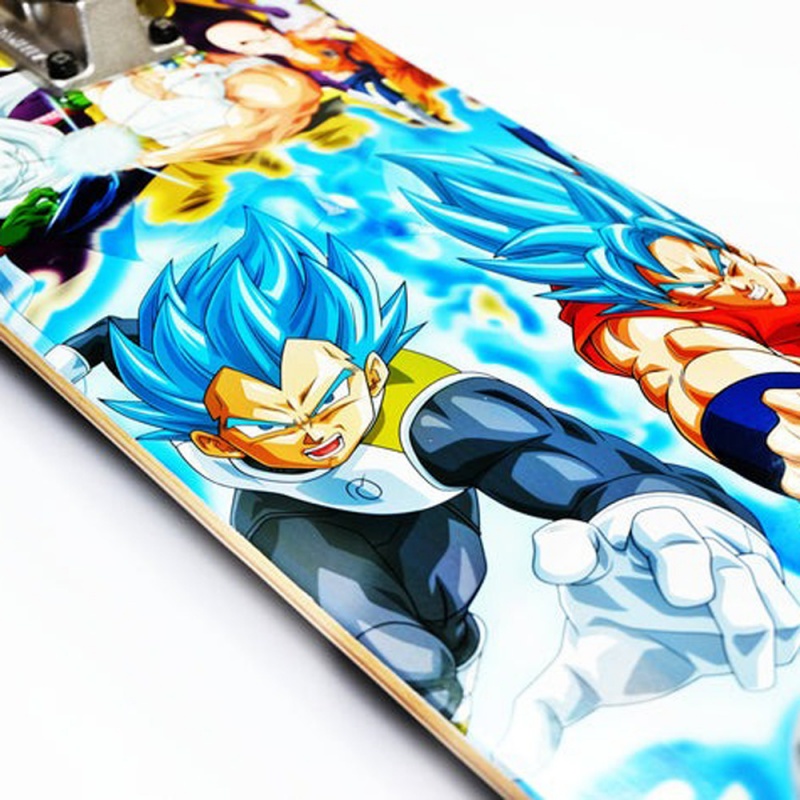 Skate Montado Primitive x Dragon Ball Z Resurrection Multicolorido