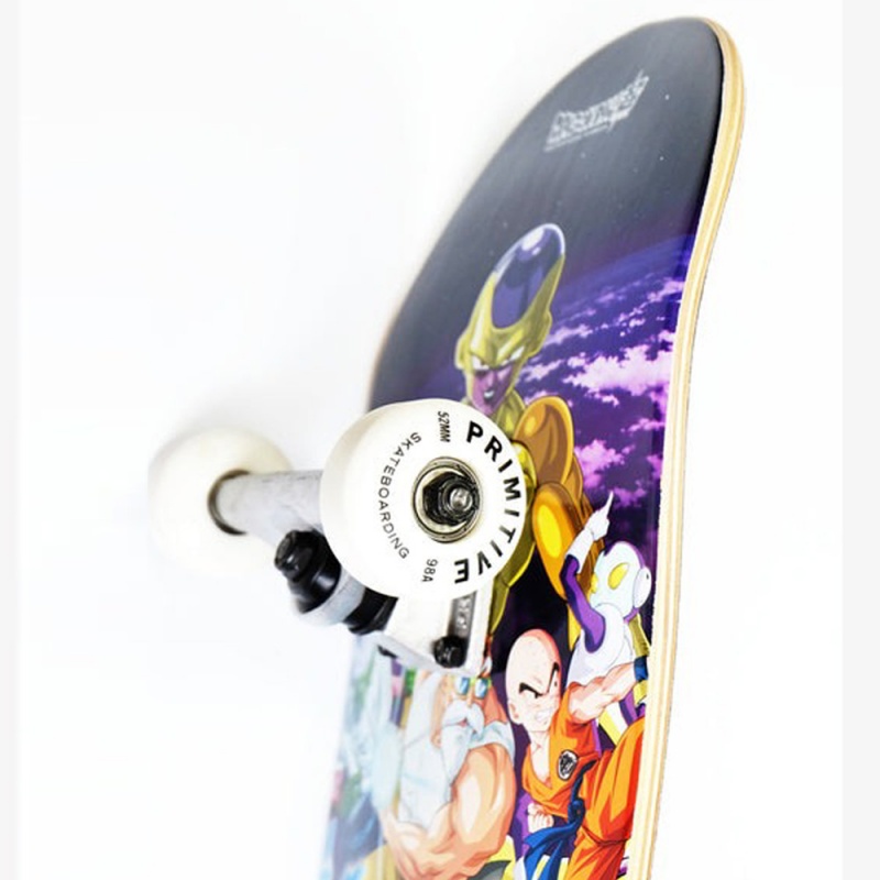 Skate Montado Primitive x Dragon Ball Z Resurrection Multicolorido