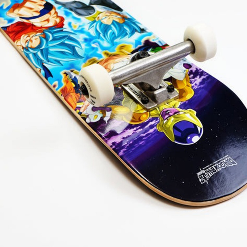 Skate Montado Primitive x Dragon Ball Z Resurrection Multicolorido