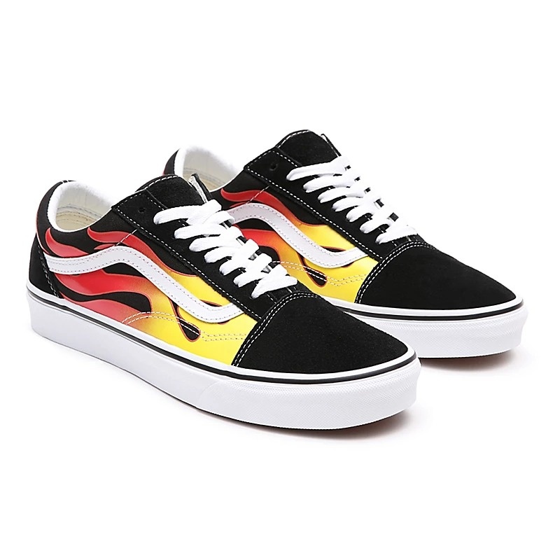 Tnis Vans Old Skool Flame Preto