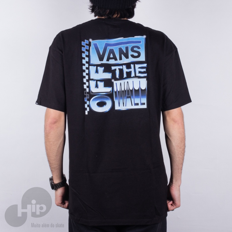 Camiseta Vans Ave Chrome Ss Preta