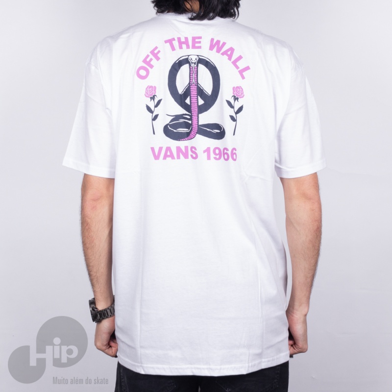 Camiseta Vans Peace Cobra Branca