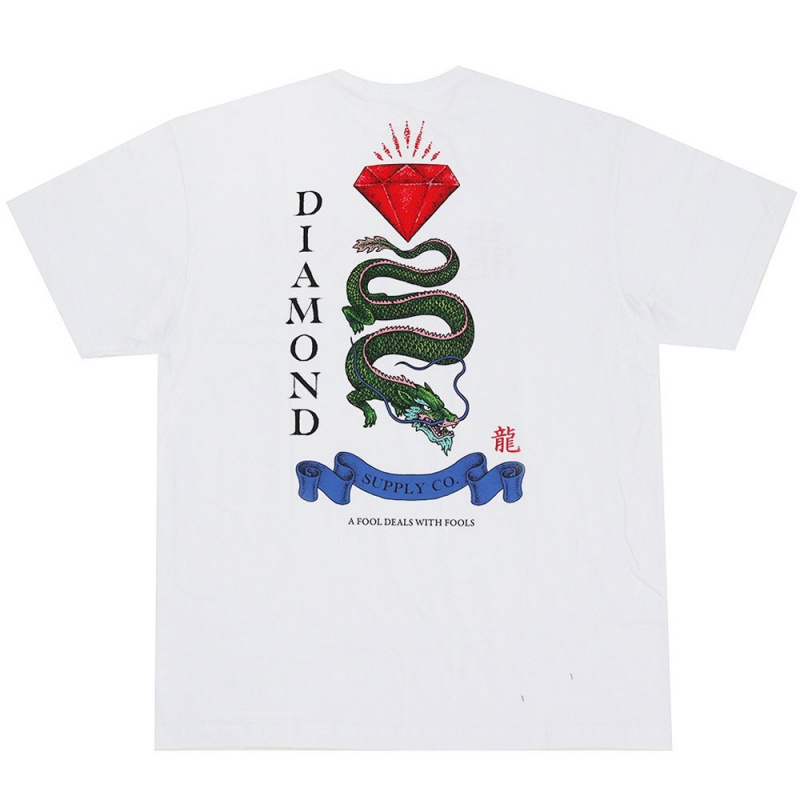 Camiseta Diamond Dragon Branco