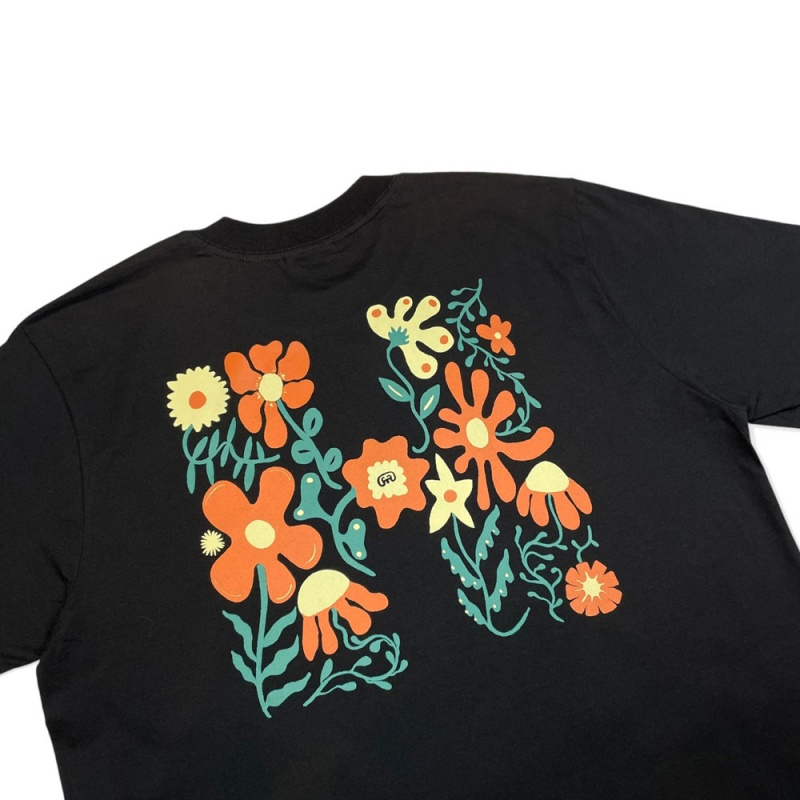 Camiseta Hocks Floral Preto