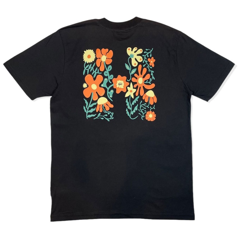 Camiseta Hocks Floral Preto