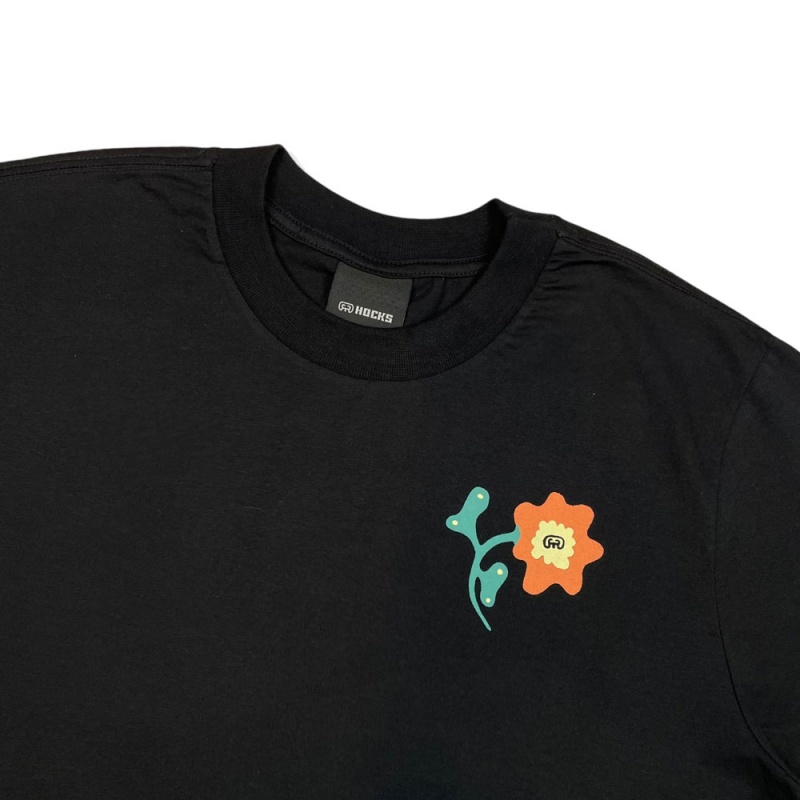 Camiseta Hocks Floral Preto