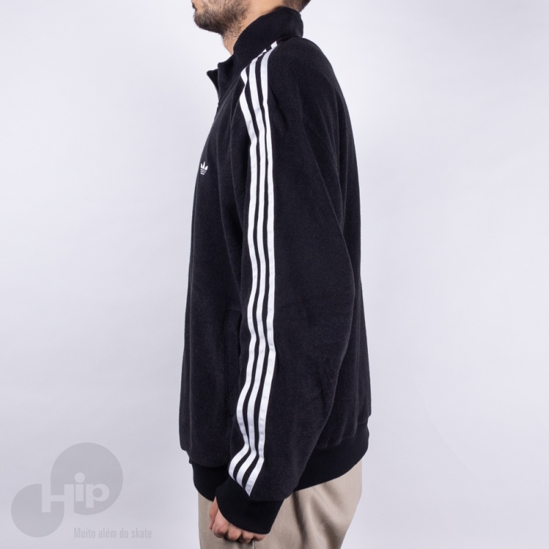 jaqueta preta masculina adidas