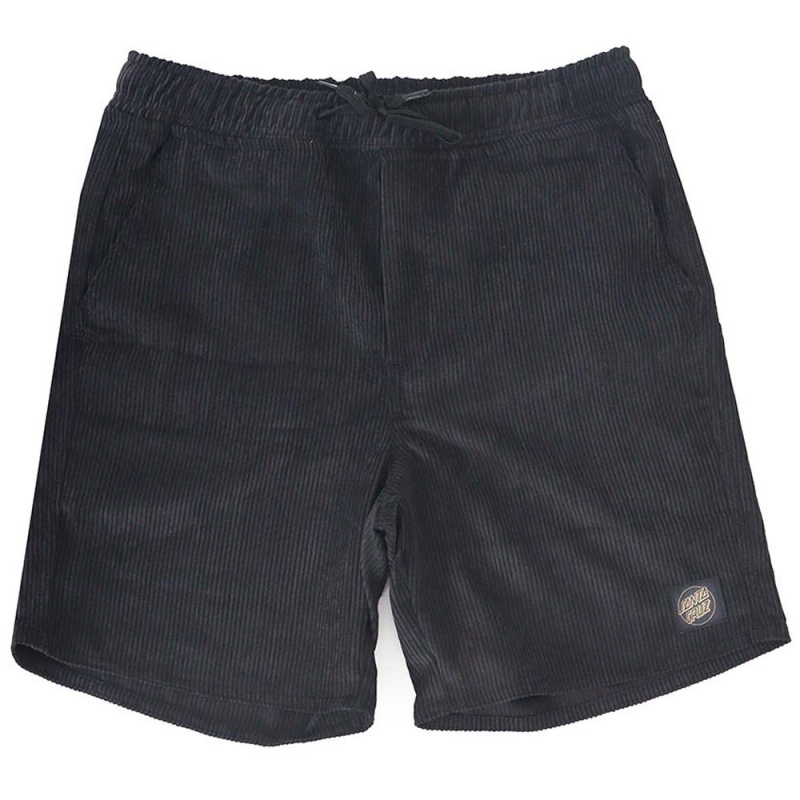 Bermuda Santa Cruz Saga Cord Preto