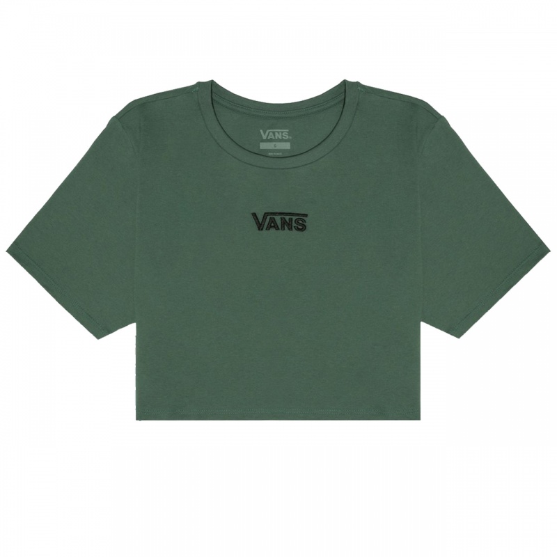 Blusa Vans Flying V Crew Crop II Verde