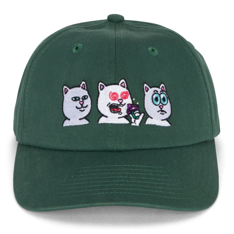 Bon Ripndip Dad Hat Shroom Diet Verde