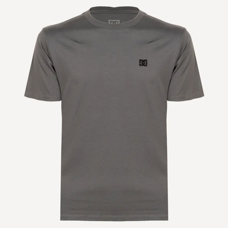 Camiseta Dc Shoes Embroidery Cinza