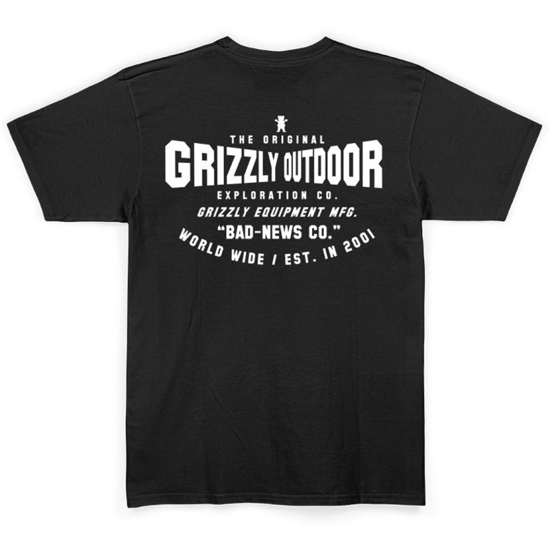 Camiseta Grizzly Heavy Machinery Preto