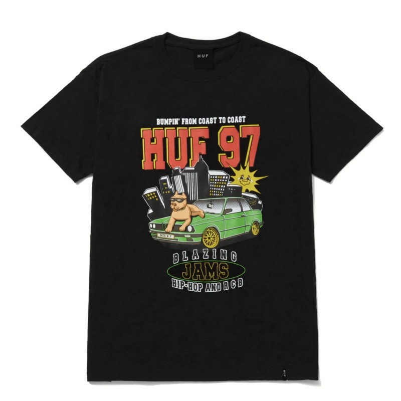 Camiseta Huf Blazing Jams Preto