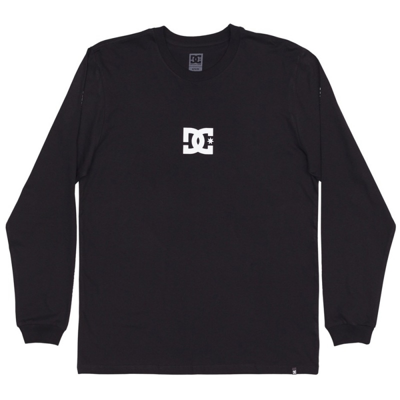 Camiseta Manga Longa Dc Shoes Minimal Stripe Preto