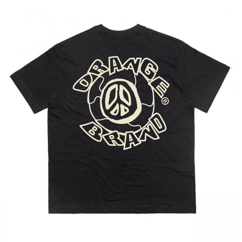 Camiseta Orange Peace Preto