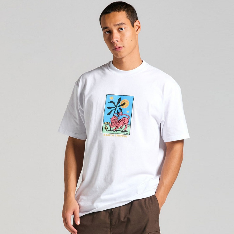 Camiseta Volcom Tarot Tiger Branco