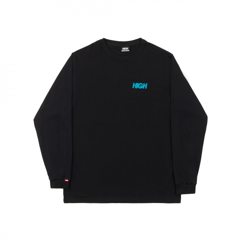 Camiseta Manga Longa High Ocean Preto