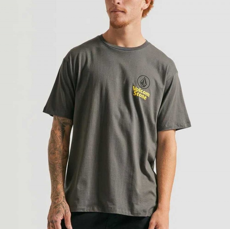 Camiseta Volcom Ezduzit Cinza