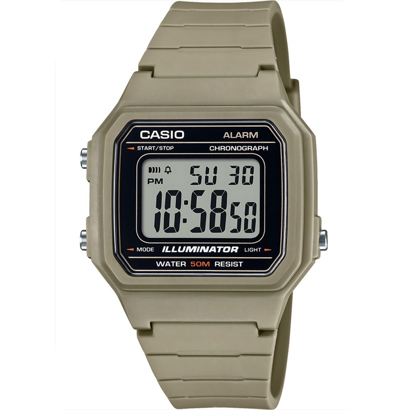 Relógio Casio W-217H-5AVDF Bege - Loja HIP