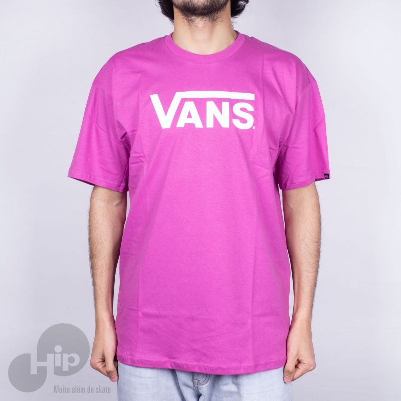 camiseta vans rosa hombre