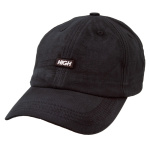 Bon High 6 Panel Logo Line Washed Preto